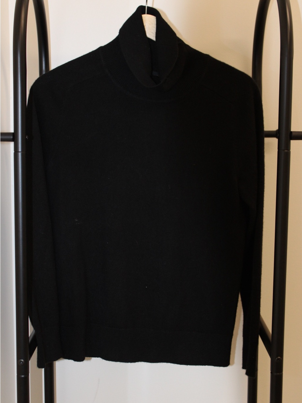 Quince Black Turtleneck Sweater